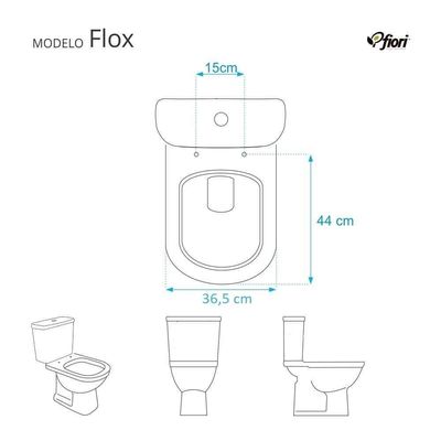 Tampa De Vaso Acrílico Decorado Flox Transparente Para Bacia Fiori