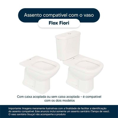 Tampa De Vaso Acrílico Decorado Flox Transparente Para Bacia Fiori