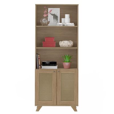 Estante 2 Portas 3 Nichos 172x70 4709 Carvalho Arly