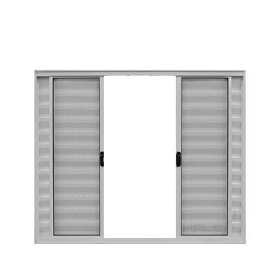 Veneziana 6 Folhas De Correr S/grade 1.00 X 1.50 Alumínio Branco Linha Modular - Hale