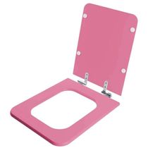 Assento Sanitário Soft Close Square Wild Rose Para Vaso Incepa