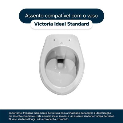 Assento Sanitário Victoria Branco Para American Standard