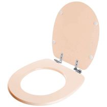 Assento Sanitário Com Fechamento Lento Aspen Rosa Floral Para Vaso Deca