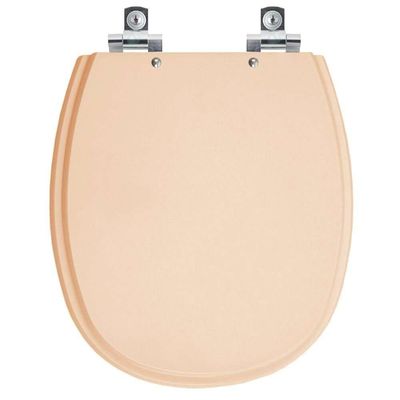 Assento Sanitário Com Fechamento Lento Aspen Rosa Floral Para Vaso Deca