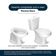 Tampa De Vaso Acrilico Ravena Cinza Para Bacia Deca 6lpf