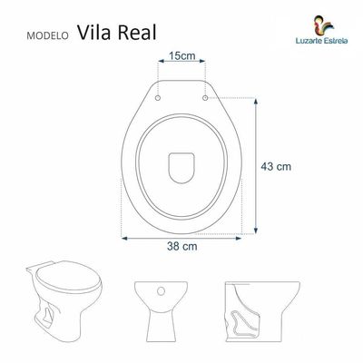 Tampa De Privada Em Mdf Vila Real Cinza Claro Para Louça Luzarte