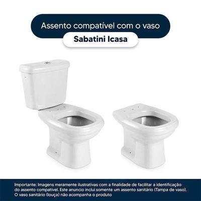 Tampa De Privada Sabatini Cinza Claro Para Louça Icasa 6lpf
