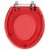 Tampa De Vaso Poliéster Avalon Vermelho Transparente Para Louça Ideal Standard