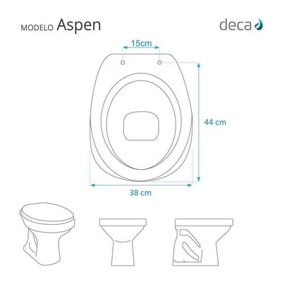 Tampa De Vaso Poliéster Decorada Borboleta Verde Aspen Branco Para Louça Deca
