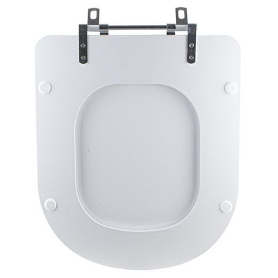 Tampa Vaso Sanitário Madeira Laqueada Carrara Branco Para Bacia Deca