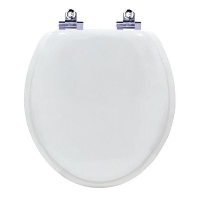 Tampa De Vaso Almofadada Com Amortecedor Ravena Branco Para Vaso Deca