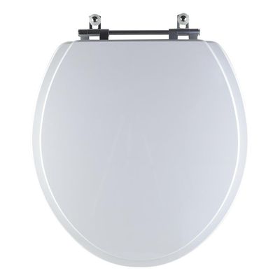 Tampa Vaso Sanitário Madeira Laqueada Loren Way Branco Para Bacia Lorenzetti