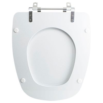 Tampa Vaso Sanitário Madeira Laqueada Optima Branco Para Bacia Sensea