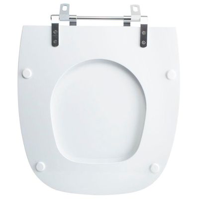 Tampa Vaso Sanitário Madeira Laqueada Fit Branco Para Bacia Celite