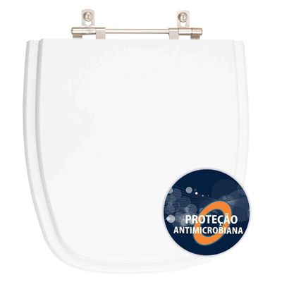 Assento Sanitario Poliester Antibacteriano Versato Branco Para Vaso Celite