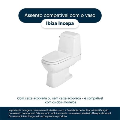 Assento Sanitario Poliester Ibiza Verde Mace Para Vaso Incepa