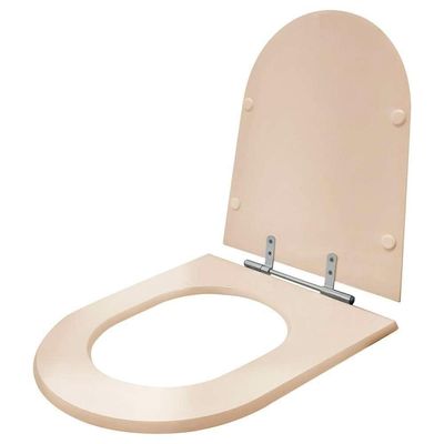 Assento Sanitario Poliester Ezedra Visone (salmao) Para Vaso Ideal Standard
