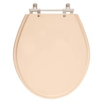 Assento Sanitario Poliester Ravena Rosa Floral Para Vaso Deca