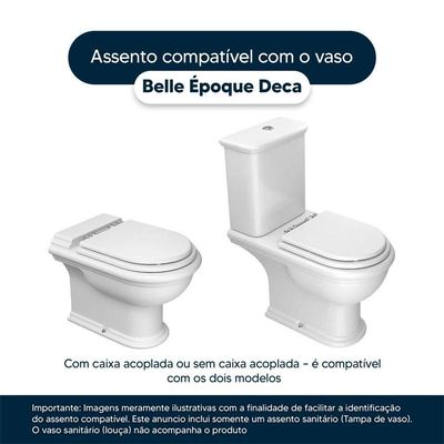 Assento Sanitário Belle Epoque Creme (bege Claro) Para Vaso Deca