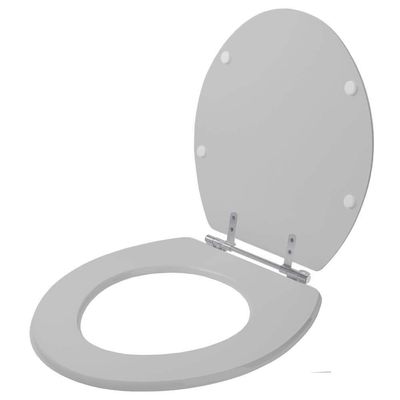 Assento Sanitário Iris Cinza Claro Para Vaso Mari