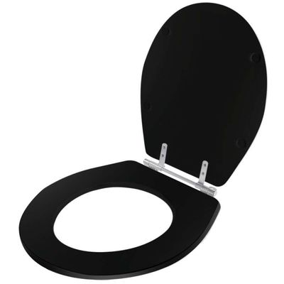 Assento Sanitário Angra Preto Para Vaso Ideal Standard