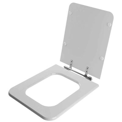 Assento Sanitário Acrílico Square Cinza Para Vaso Incepa Cidamar