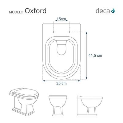 Assento Sanitário Almofadado Oxford Creme (bege) Para Vaso Deca
