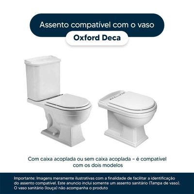Assento Sanitário Almofadado Oxford Creme (bege) Para Vaso Deca
