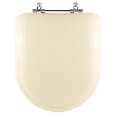 Assento Sanitário Almofadado Carrara Creme Bege Claro Para Vaso Deca