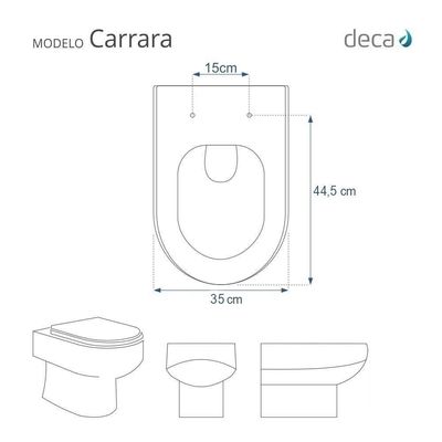 Assento Sanitário Carrara Verde Degrade Para Vaso Deca Com Ferragem Dourada