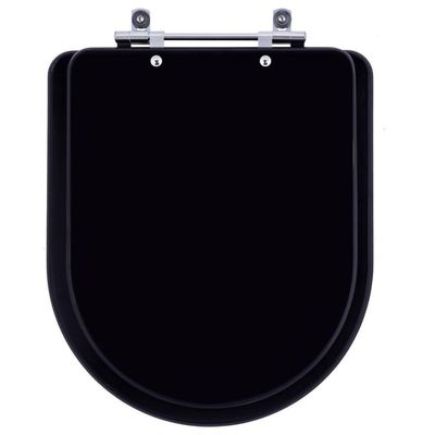 Assento Sanitário Carrara ébano Fosco (preto Fosco) Para Vaso Deca