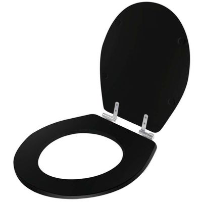 Assento Sanitário Com Amortecedor Studio ébano (preto) Para Vaso Deca