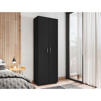 Estante Livreiro Com 2 Portas Bari Preto