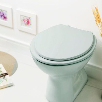 Assento Sanitário Diamantina Verde Claro Para Vaso Icasa