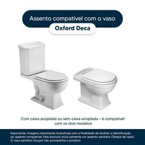 Assento Sanitário Com Fechamento Lento Oxford ébano (preto) Para Vaso Deca