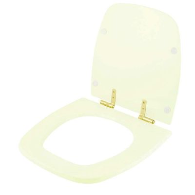 Assento Sanitário Com Fechamento Lento Fit Pergamon Para Vaso Celite Com Ferragem Dourada