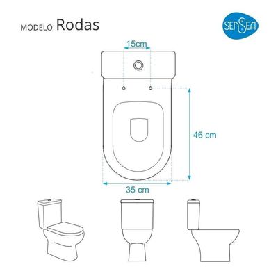 Assento Sanitário Com Fechamento Lento Lyon Branco Para Vaso Sensea