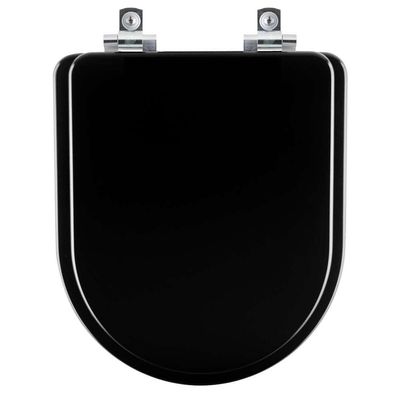 Assento Sanitário Com Amortecedor Nexo Preto Para Vaso Roca