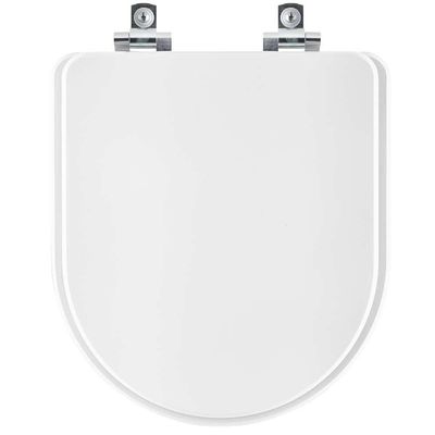 Assento Sanitário Com Fechamento Lento Jasmim Branco Para Vaso Fiori