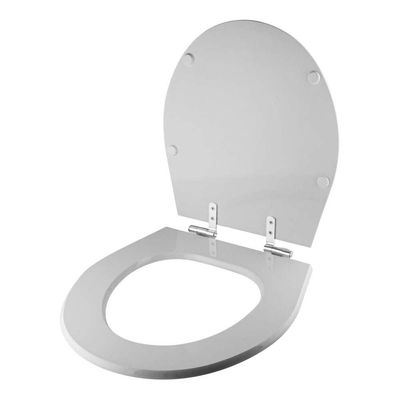 Assento Sanitário Com Fechamento Lento Ritz Cinza Real Para Vaso Deca