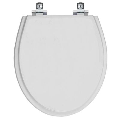 Assento Sanitário Com Fechamento Lento Ritz Cinza Real Para Vaso Deca