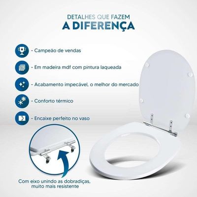Assento Sanitário Massima Biscuit (bege Claro) Para Vaso Incepa