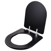 Assento Sanitário Link Preto Fosco Para Vaso Deca
