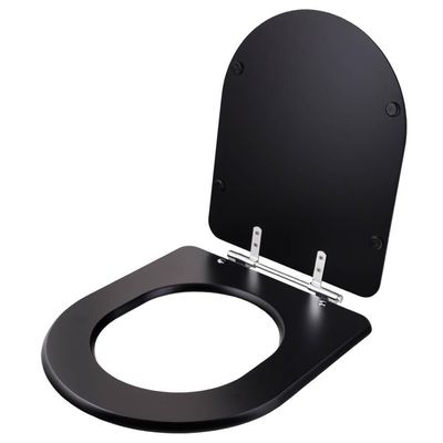 Assento Sanitário Link Preto Fosco Para Vaso Deca