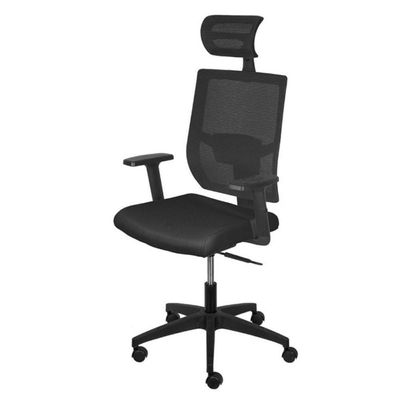 Cadeira Escritório Giratória Nr-17 Presidente Atenas Or Design Tela Mesh Preto Base Rodizio Nylon