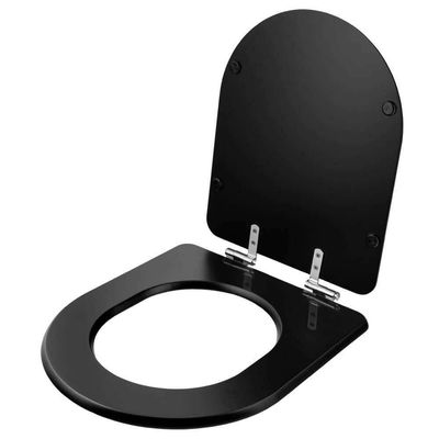 Assento Sanitário Com Fechamento Lento Nuova ébano (preto) Para Vaso Deca