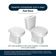 Assento Sanitário Poliéster Fast Branco Para Vaso Deca 6lpf
