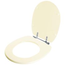 Assento Sanitário Poliester Village Creme Para Vaso Deca