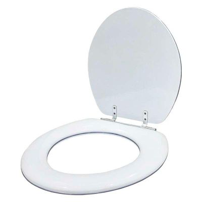 Assento Sanitario Almofadado Convencional Oval Branco