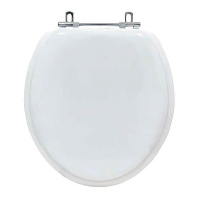 Assento Sanitario Almofadado Convencional Oval Branco